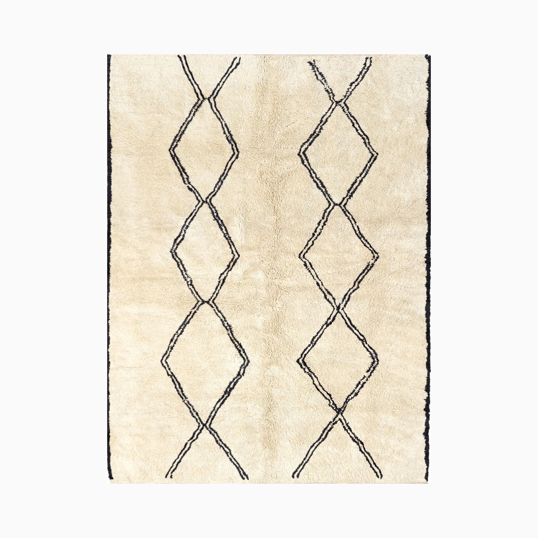 Gaz Rug, Black/Natural