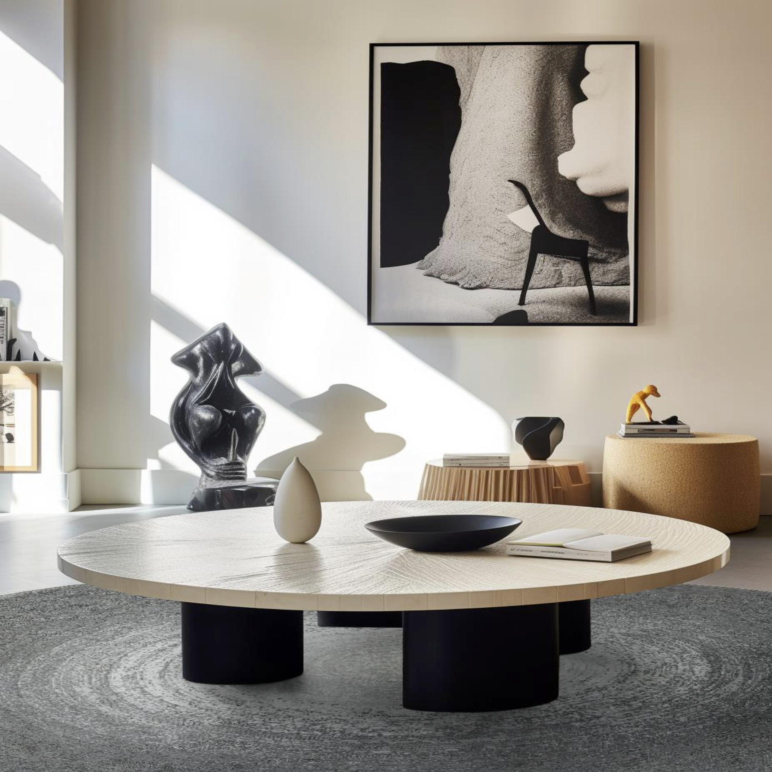 Rayne Round Rug, 01 (Quick Delivery)
