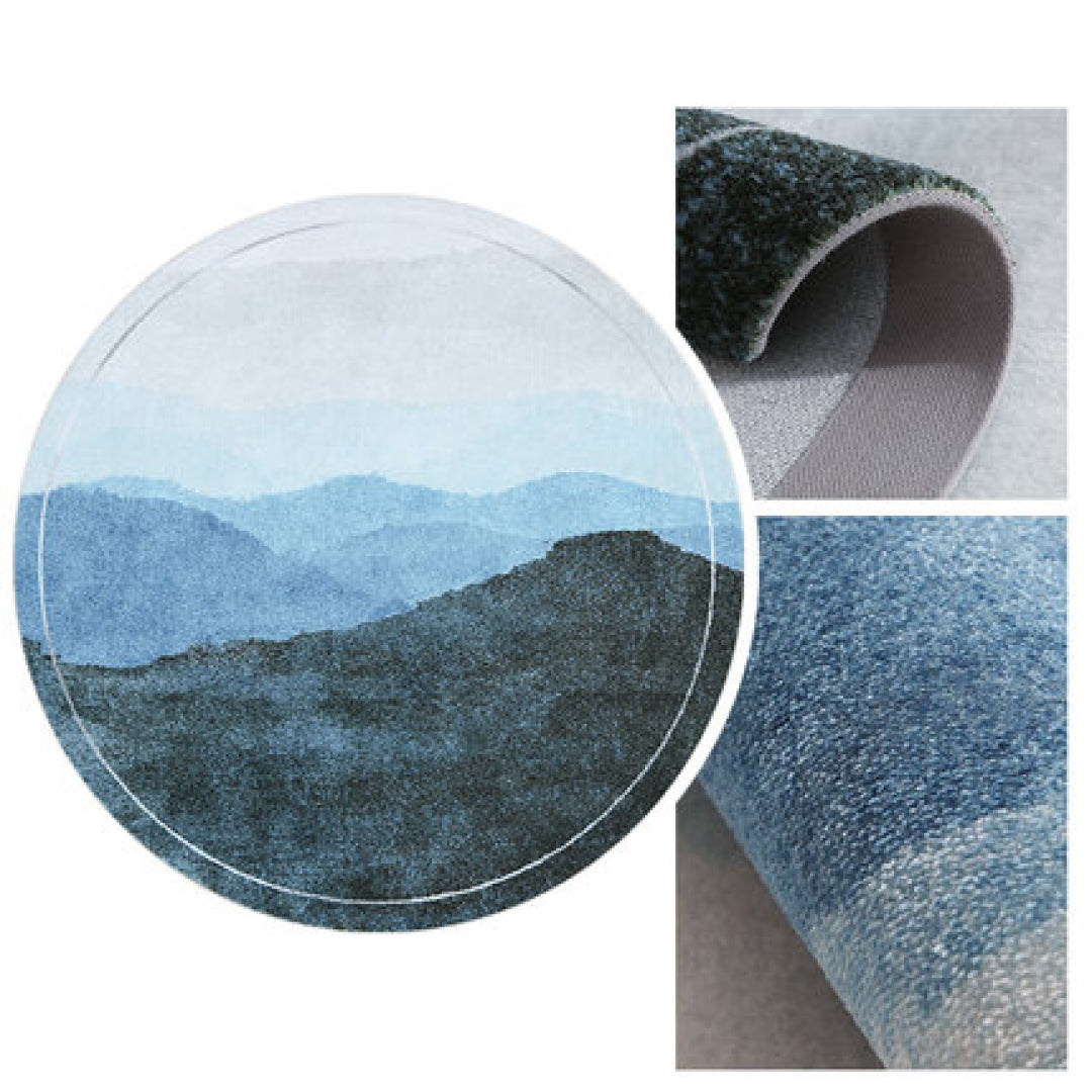 Mountain Round Area Rug