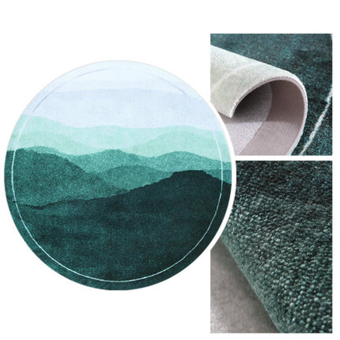 Mountain Round Area Rug