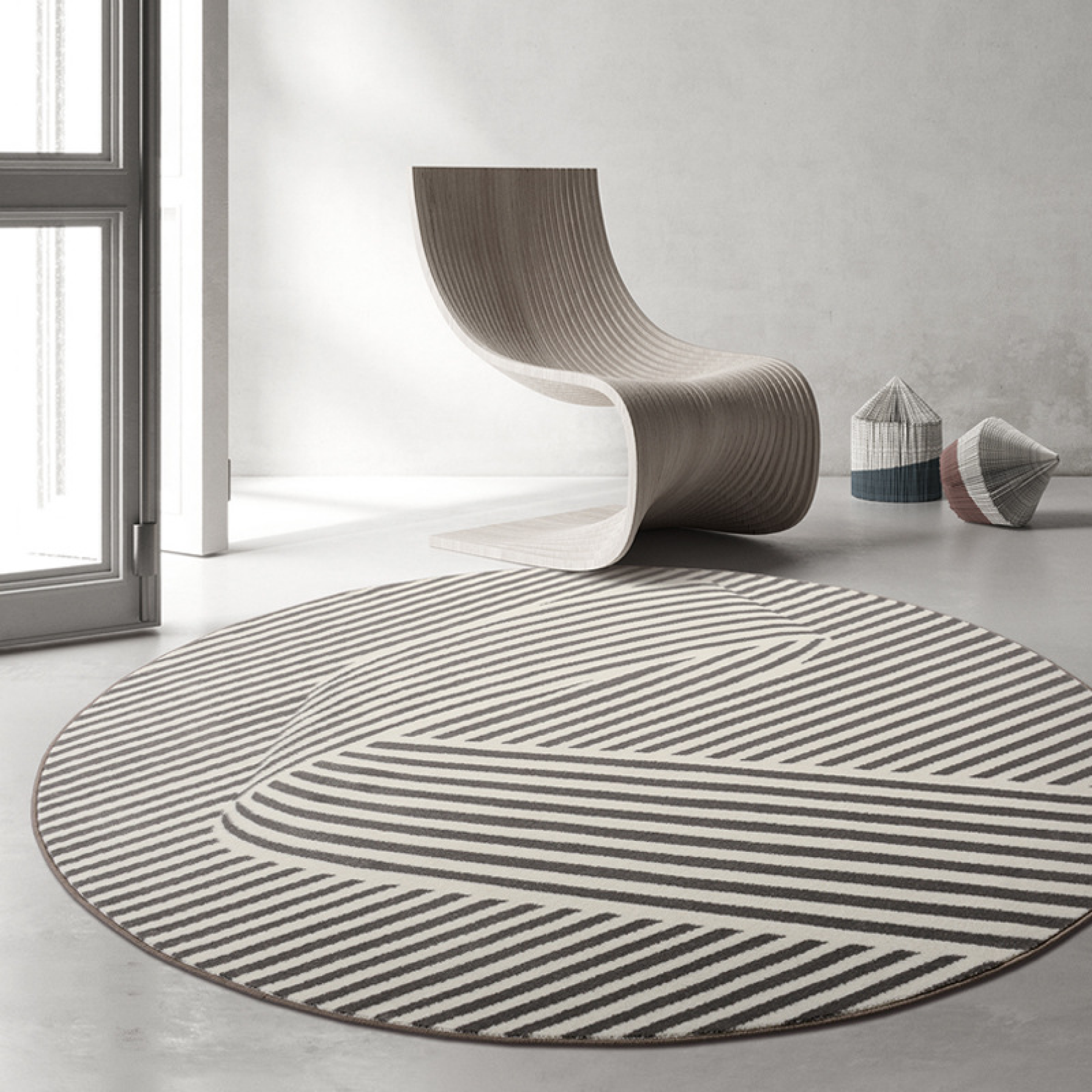 Fleu Round Area Rug