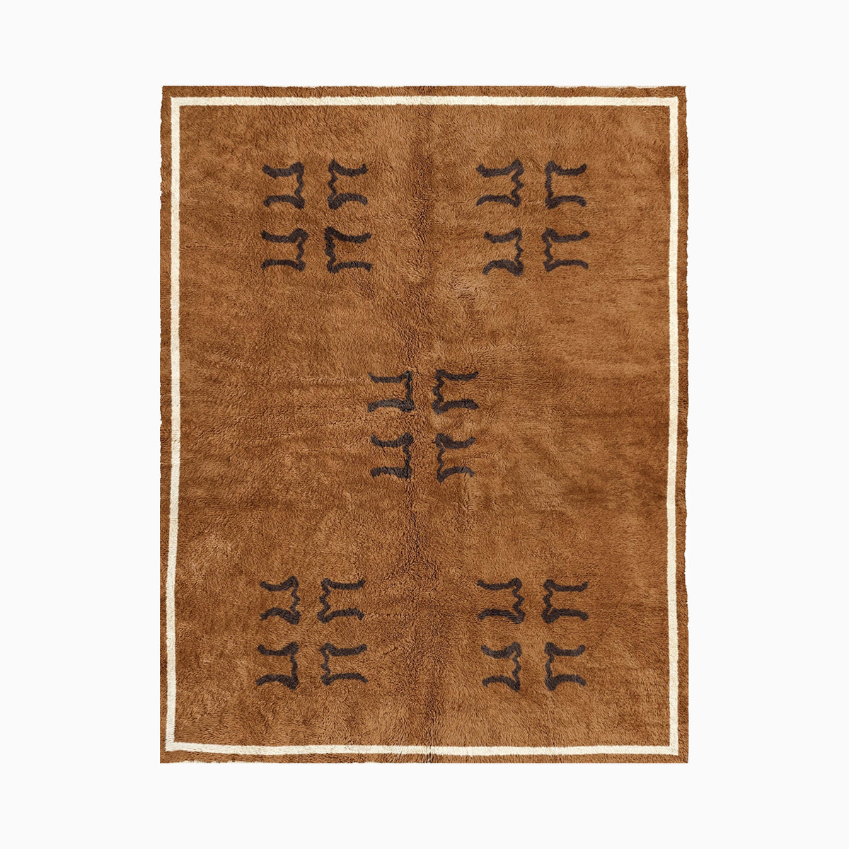 Edar Rug, Med Brown/Choc