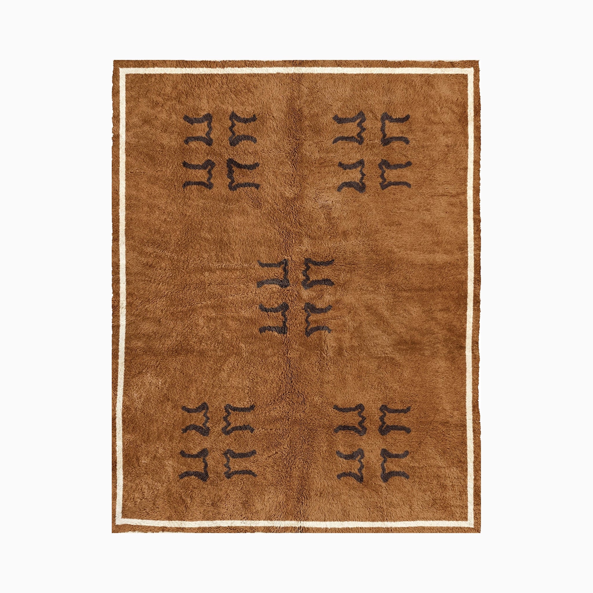 Edar Rug, Med Brown/Choc