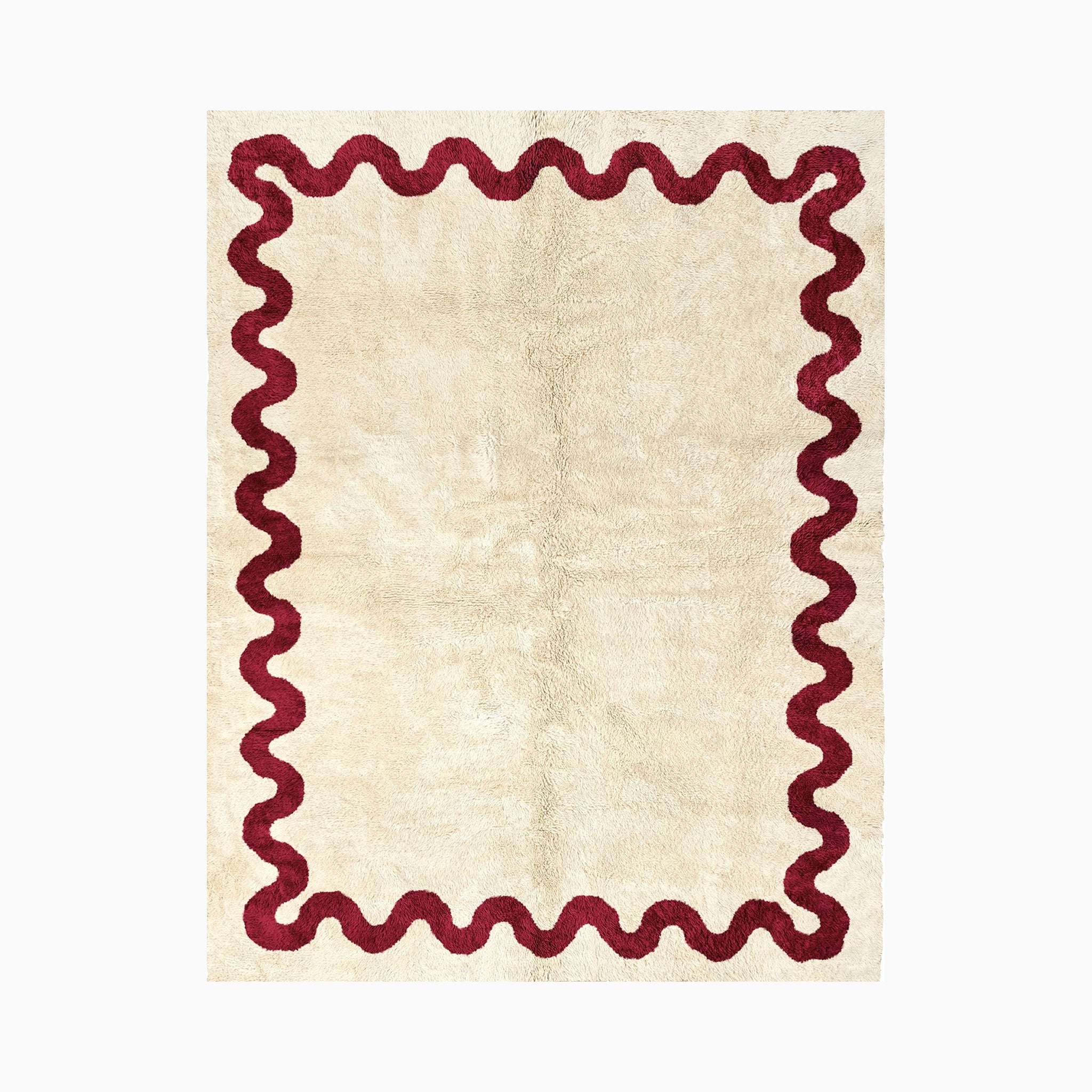 Odin Rug, Deep Red/Natural