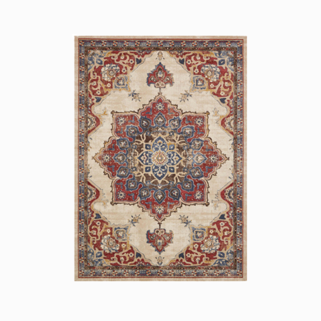 Jimi Red Thorn Area Rug