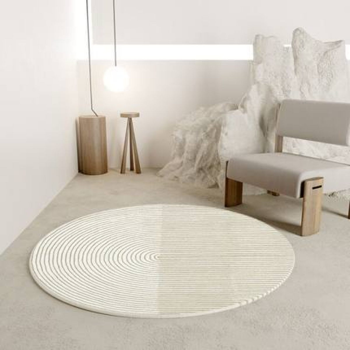 Chuvan Round Area Rug (Quick Delivery)